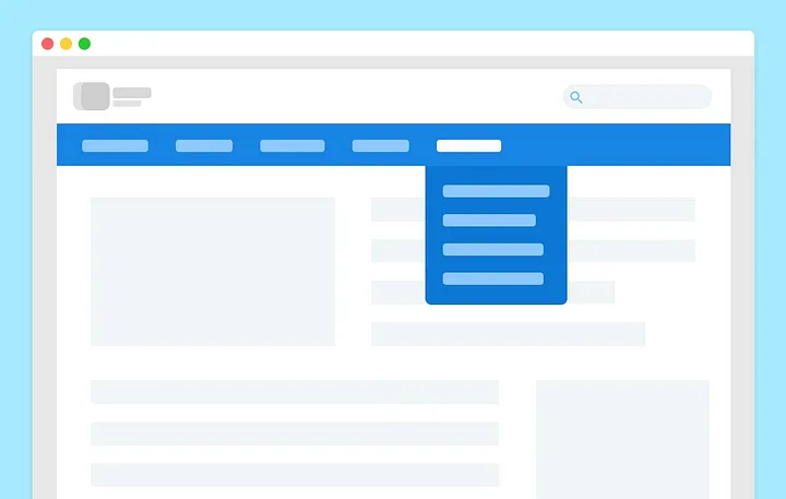 Simple website navigation | Common mistakes of website
