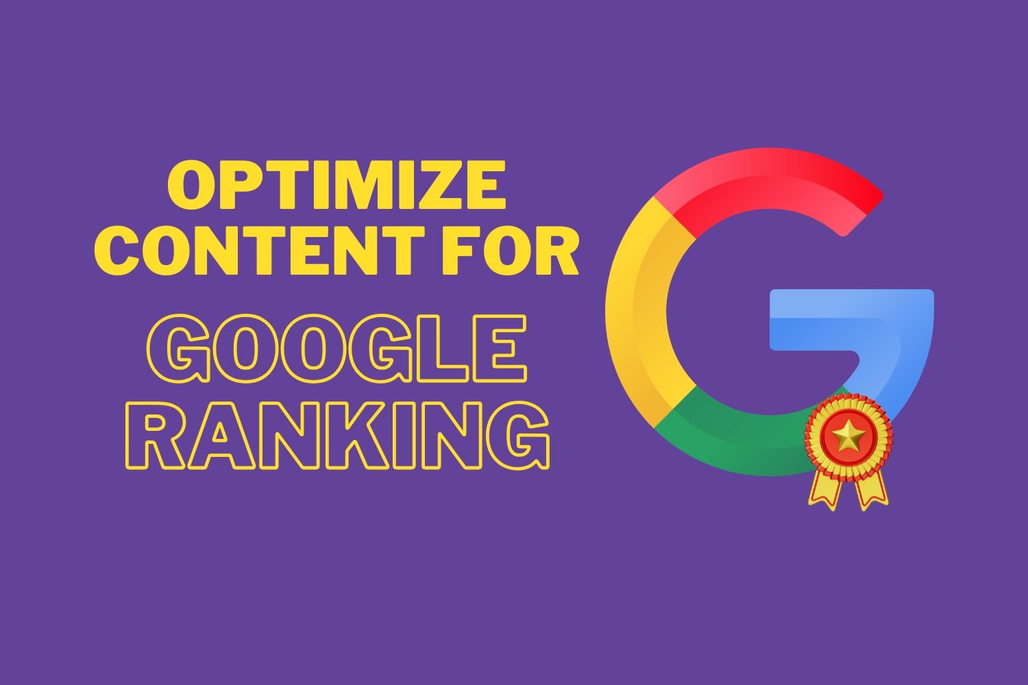 optimize content for google ranking